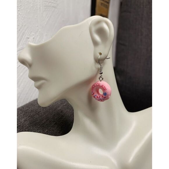 Donut Statement Earrings - Picture 1 of 4